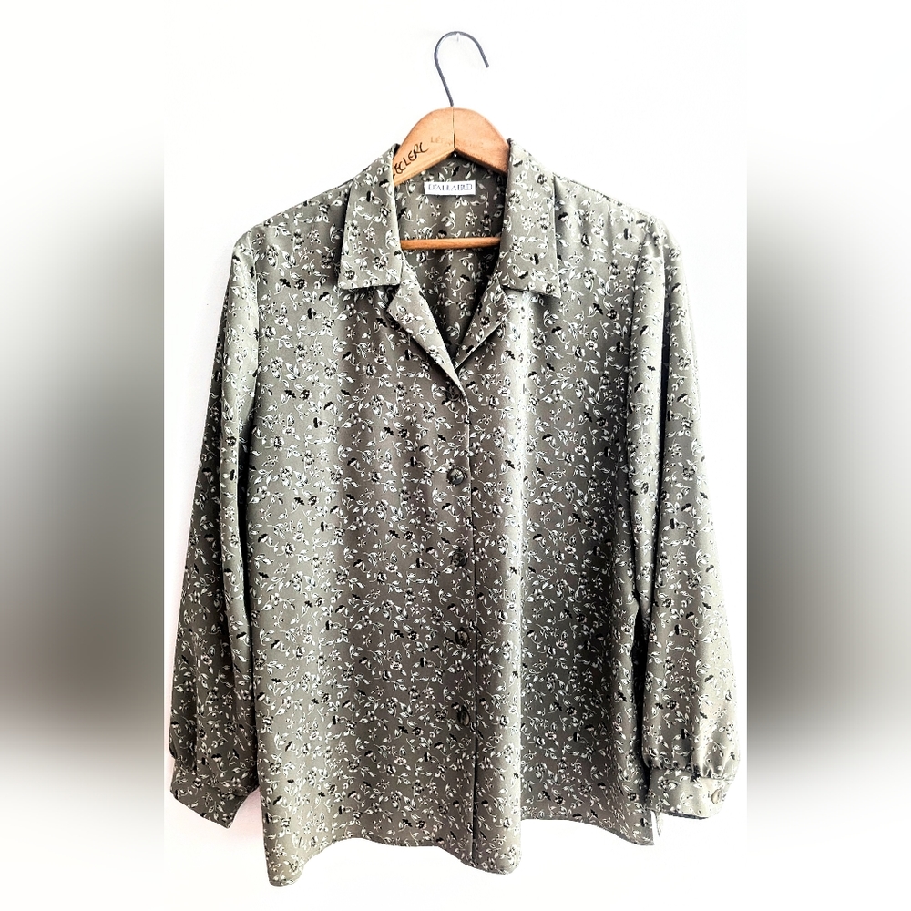 D'Allaird Floral Blouse Button Down